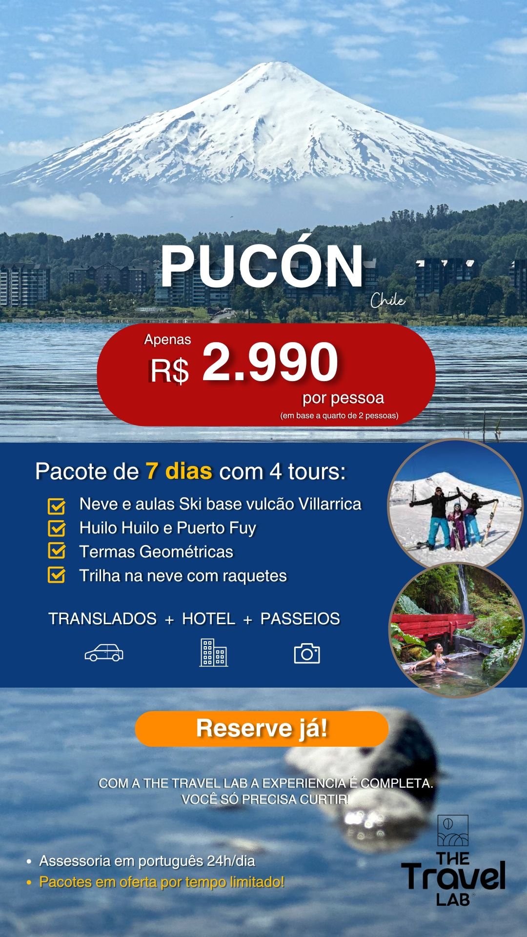 Pacote Pucón 7 dias e 6 noites
